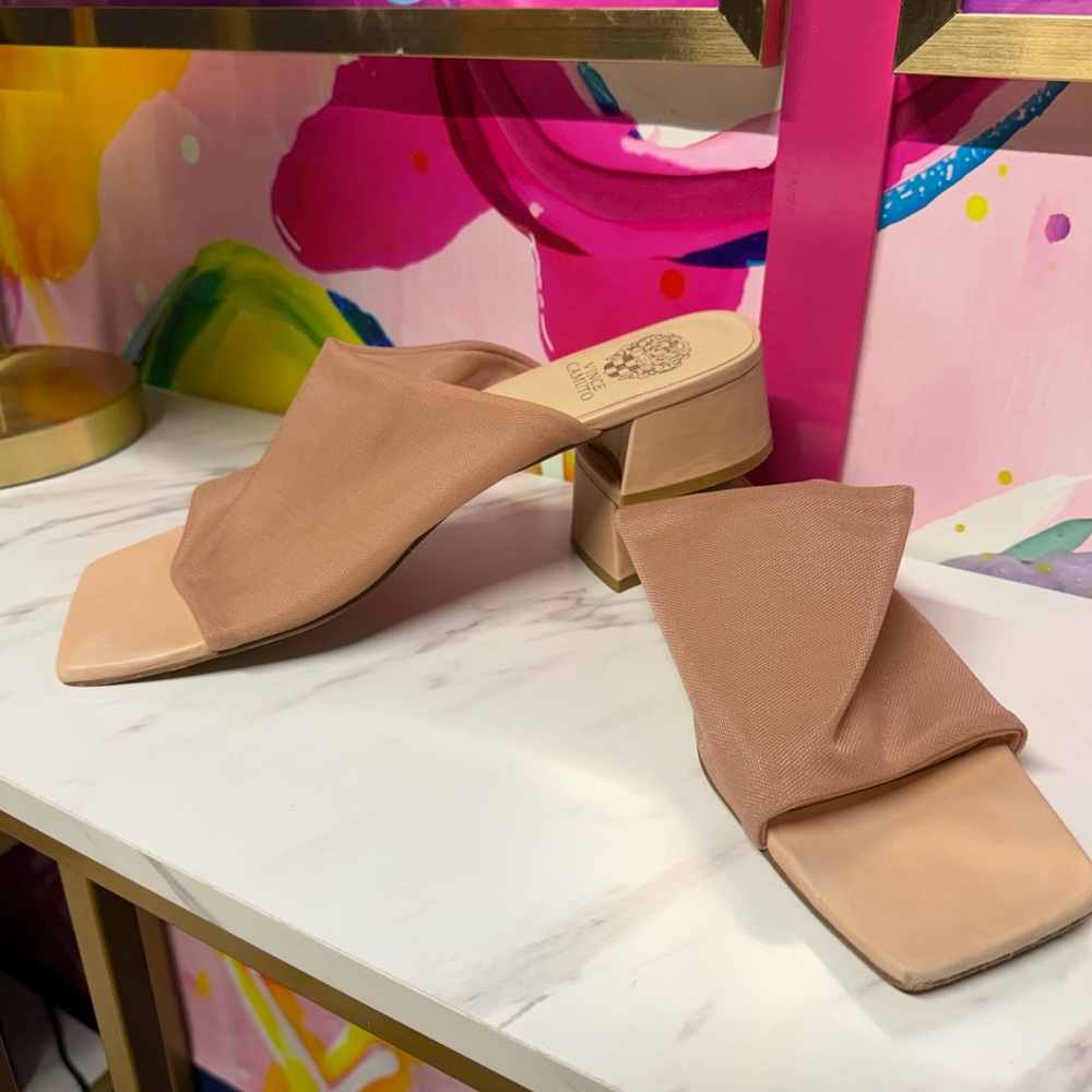 Vince Camuto Elegant Tan Women's Mules